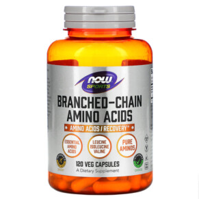 Thực phẩm chức năng NOW Foods Sports Branched-Chain Amino Acids 120 Veg Capsules 733739000538