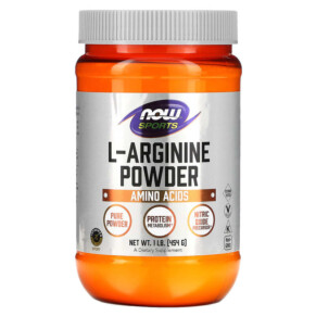 Thực phẩm chức năng NOW Foods Sports L-Arginine Powder 1 lb (454 g) 733739002105