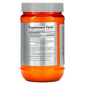 Thành phần vi chất của NOW Foods Sports L-Glutamine Powder 1 lbs (454 g) 733739002211
