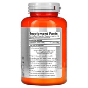 Thành phần vi chất của NOW Foods Sports L-Glutamine Powder 6 oz (170 g) 733739002204