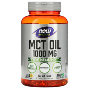Thực phẩm chức năng NOW Foods Sports MCT Oil 1.000 mg 150 Softgels 733739021960