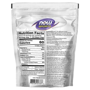 Thành phần vi chất của NOW Foods Sports MCT Powder with Whey Protein Chocolate Mocha 1 lb (454 g) 733739017376