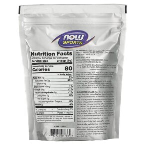 Thành phần vi chất của NOW Foods Sports MCT Powder with Whey Protein Unflavored 1 lb (454 g) 733739017369