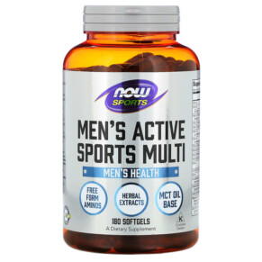 Thực phẩm chức năng NOW Foods Sports Men's Active Sports Multi 180 Softgels 733739038913