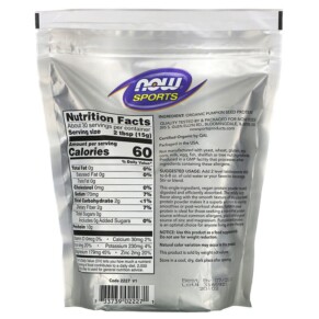 Thành phần vi chất của NOW Foods Sports Organic Pumpkin Seed Protein Powder Unflavored 1 lb (454 g) 733739022271