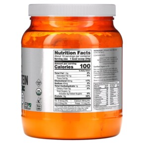 Thành phần vi chất của NOW Foods Sports Organic Whey Protein Unflavored 1 lb (454 g) 733739022059