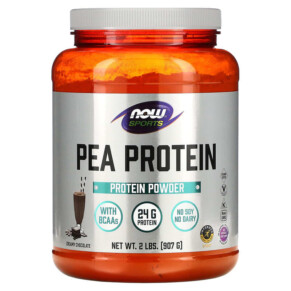 Thực phẩm chức năng NOW Foods Sports Pea Protein Powder Creamy Chocolate 2 lbs (907 g) 733739021335