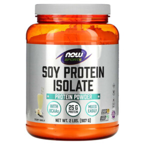 Thực phẩm chức năng NOW Foods Sports Soy Protein Isolate Creamy Vanilla 2 lbs (907 g) 733739021427