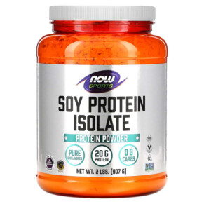 Thực phẩm chức năng NOW Foods Sports Soy Protein Isolate Pure Unflavored 2 lbs (907 g) 733739021526