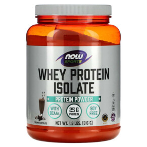 Thực phẩm chức năng NOW Foods Sports Whey Protein Isolate Creamy Chocolate 1.8 lbs (816 g) 733739021625