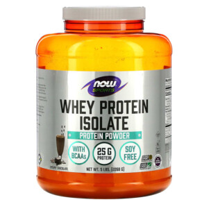 Thực phẩm chức năng NOW Foods Sports Whey Protein Isolate Creamy Chocolate 5 lbs (2.268 g) 733739021663