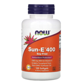 Thực phẩm chức năng NOW Foods Sun-E 400 120 Softgels 733739009364