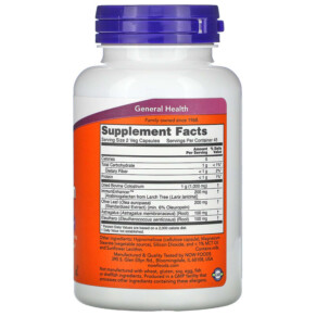 Thành phần vi chất của NOW Foods Super Colostrum 500 mg 90 Veg Capsules 733739032324