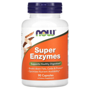 Thực phẩm chức năng NOW Foods Super Enzymes 90 Capsules 733739029638