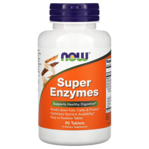 Thực phẩm chức năng NOW Foods Super Enzymes 90 Tablets 733739029607