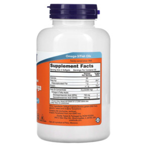 Thành phần vi chất của NOW Foods Super Omega EPA 120 Softgels 733739016829