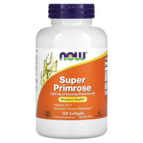 Thực phẩm chức năng NOW Foods Super Primrose Evening Primrose Oil 1.300 mg 120 Softgels 733739017574