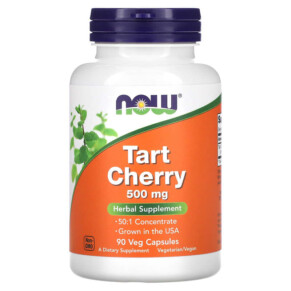 Thực phẩm chức năng NOW Foods Tart Cherry 500 mg 90 Veg Capsules 733739047861
