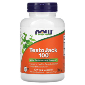 Thực phẩm chức năng NOW Foods TestoJack 100 120 Veg Capsules 733739021380