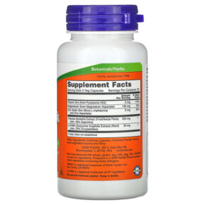 Thành phần vi chất của NOW Foods TestoJack 100 60 Veg Capsules 733739021687