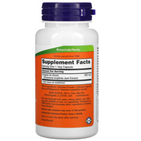 Thành phần vi chất của NOW Foods TestoJack 300 300 mg 60 Veg Capsules 733739022028