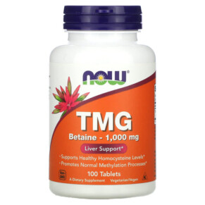 Thực phẩm chức năng NOW Foods TMG 1.000 mg 100 Tablets 733739004949
