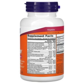 Thành phần vi chất của NOW Foods True Balance Multi Vitamin & Mineral 120 Veg Capsules 733739033802