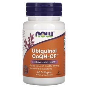 Thực phẩm chức năng NOW Foods Ubiquinol CoQH-CF 60 Softgels 733739031457