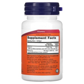 Thành phần vi chất của NOW Foods Ultra A & D3 100 Softgels 733739003614