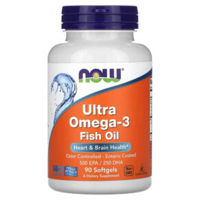 Thực phẩm chức năng NOW Foods Ultra Omega-3 90 Softgels 733739016614