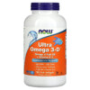 Thực phẩm chức năng NOW Foods Ultra Omega 3-D 600 EPA / 300 DHA 180 Fish Softgels 733739016645