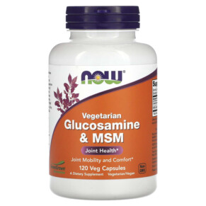 Thực phẩm chức năng NOW Foods Vegetarian Glucosamine & MSM 120 Veg Capsules 733739031303