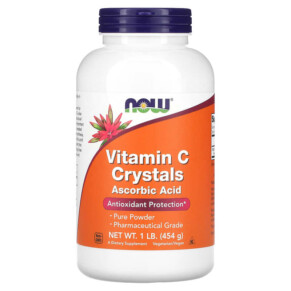 Thực phẩm chức năng NOW Foods Vitamin C Crystals 1 lb (454 g) 733739007919