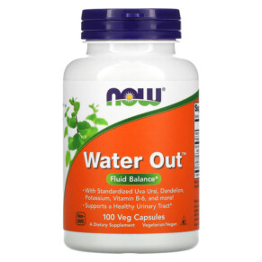 Thực phẩm chức năng NOW Foods Water Out Fluid Balance 100 Veg Capsules 733739019080