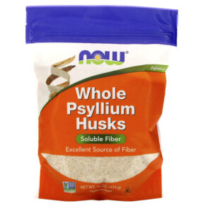 Thực phẩm chức năng NOW Foods Whole Psyllium Husks 16 oz (454 g) 733739059819