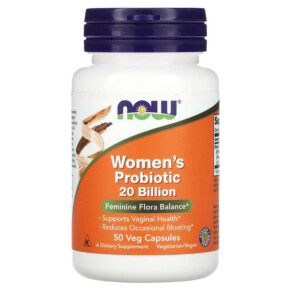 Thực phẩm chức năng NOW Foods Woman's Probiotic 20 Billion 50 Veg Capsules 733739029065
