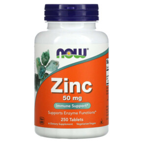 Thực phẩm chức năng NOW Foods Zinc 50 mg 250 Tablets 733739015228