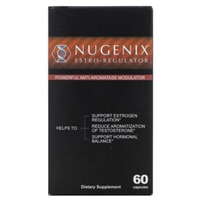 Thực phẩm chức năng Nugenix Estro-Regulator Powerful Anti-Aromatase Modulator 60 Capsules 855710002383