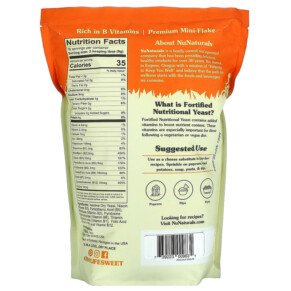 Thành phần vi chất của NuNaturals Fortified Nutritional Yeast Flakes 24 oz (680 g) 739223009834