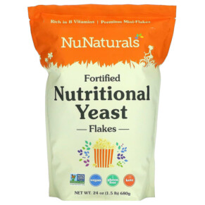 Thực phẩm chức năng NuNaturals Fortified Nutritional Yeast Flakes 24 oz (680 g) 739223009834