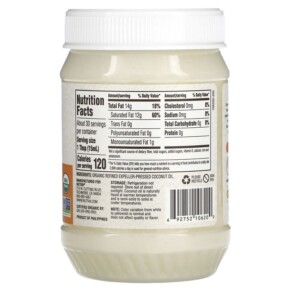 Thành phần vi chất của Nutiva All-Purpose Cooking Oil Organic Coconut Oil 15 fl oz (444 ml) 692752106200