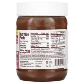 Thành phần vi chất của Nutiva Organic Chocolate Coconut Spread 11.5 oz (326 g) 692752113765