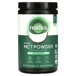 Thực phẩm chức năng Nutiva Organic MCT Powder Unflavored 10.6 oz (300 g) 692752109478