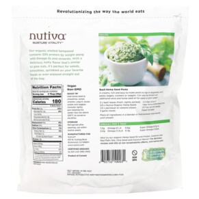 Thành phần vi chất của Nutiva Organic Superfood Raw Shelled Hempseed 3 lbs (1.36 kg) 692752100031