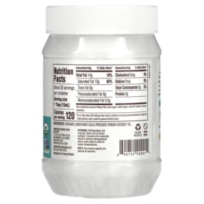 Thành phần vi chất của Nutiva Organic Virgin Coconut Oil 15 fl oz (444 ml) 692752200014