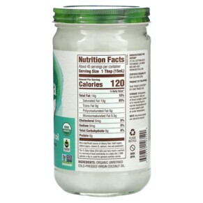 Thành phần vi chất của Nutiva Organic Virgin Coconut Oil 23 fl oz (680 ml) 692752103520