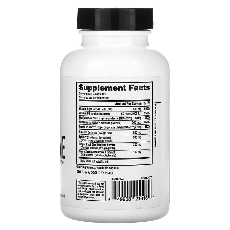 Nutrabio Labs Immune 90 V-Caps 2 Thành phần vi chất của Nutrabio Labs Immune 90 V-Caps 649908213169