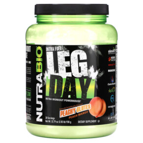 Thực phẩm chức năng Nutrabio Labs Intra Fuel Leg Day Intra Workout Powerhouse Peachy Glutes Peach Mango 2.05 lb (930 g) 649908216702
