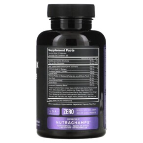 Thành phần vi chất của NutraChamps Liver Detox & Cleanse 60 Veggie Capsules 621983999114