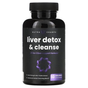 Thực phẩm chức năng NutraChamps Liver Detox & Cleanse 60 Veggie Capsules 621983999114